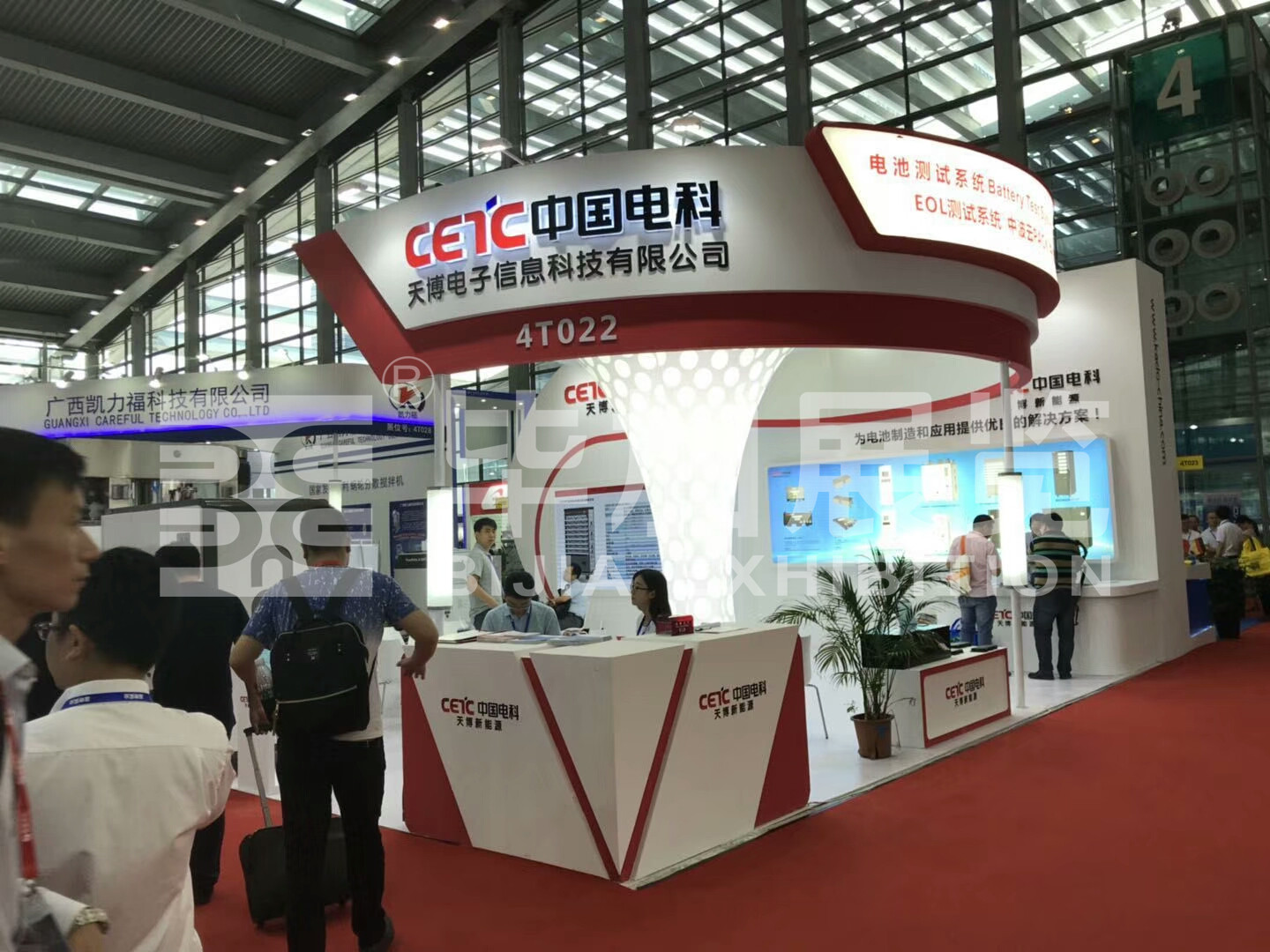 天博—電池展布置施工 天博—電池展布置施工