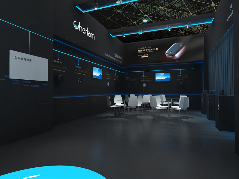 徹朗——智能寵物水族展搭建